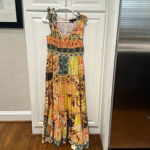Anthropologie Geisha desions Beaded Maxi Dress Small